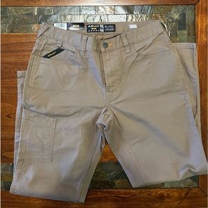 Rebar M4 Low Rise DuraStretch Made Tough Stackable Straight Leg Pant 32*30 khaki